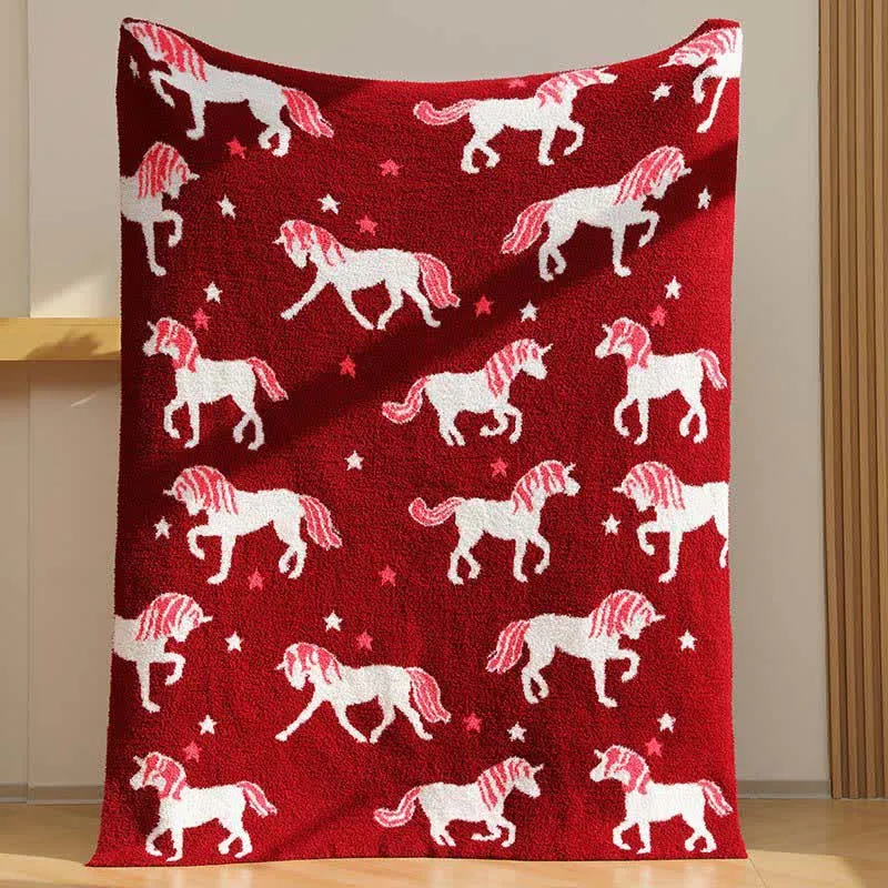 Coperta in filato di unicorno ultra morbida