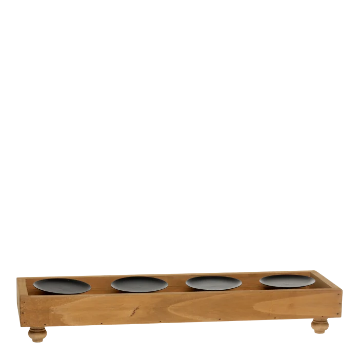 Candeliere con 4 portacandele -Chic Antique