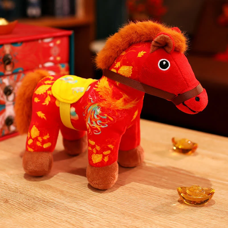 Peluche festivo dell'anno del cavallo 2026