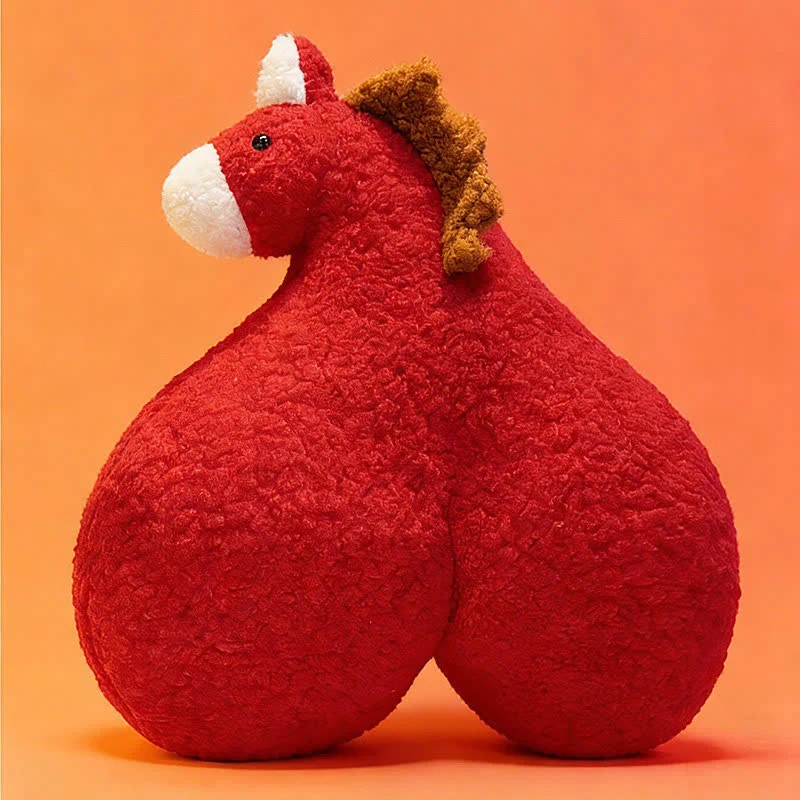 Cuscino creativo in peluche Sherpa "Horse Butt"