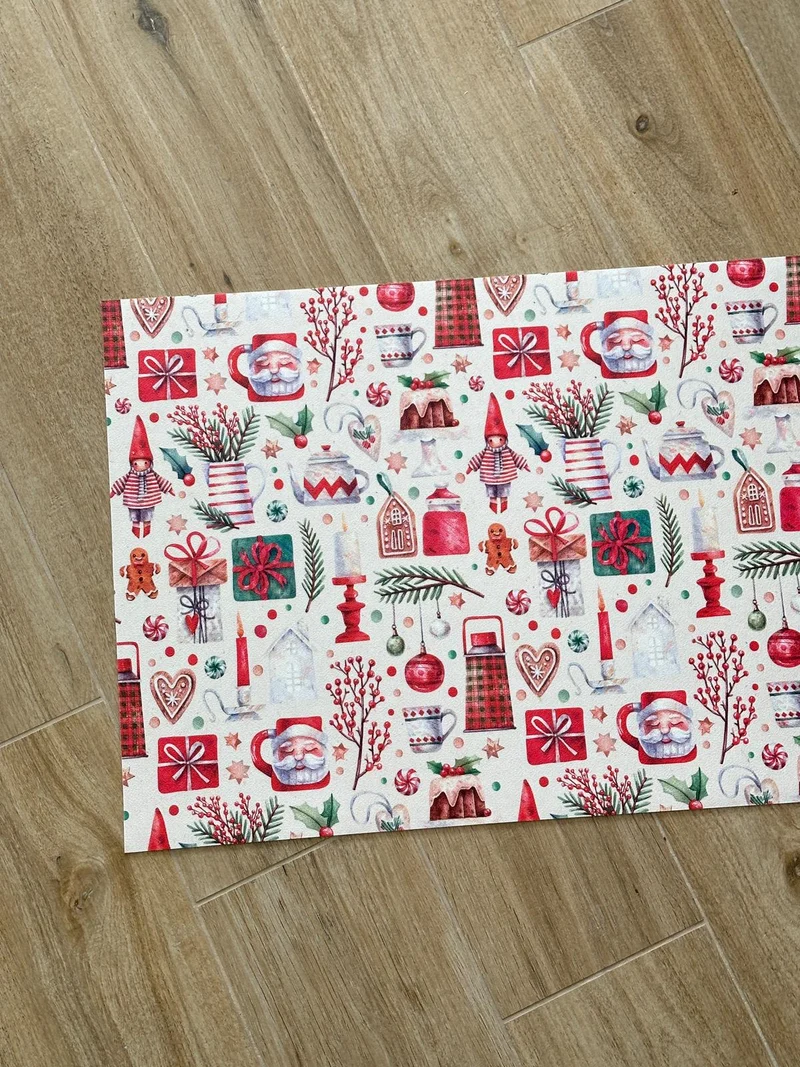 Tappeto natalizio in vinile "Charmed by Christmas"