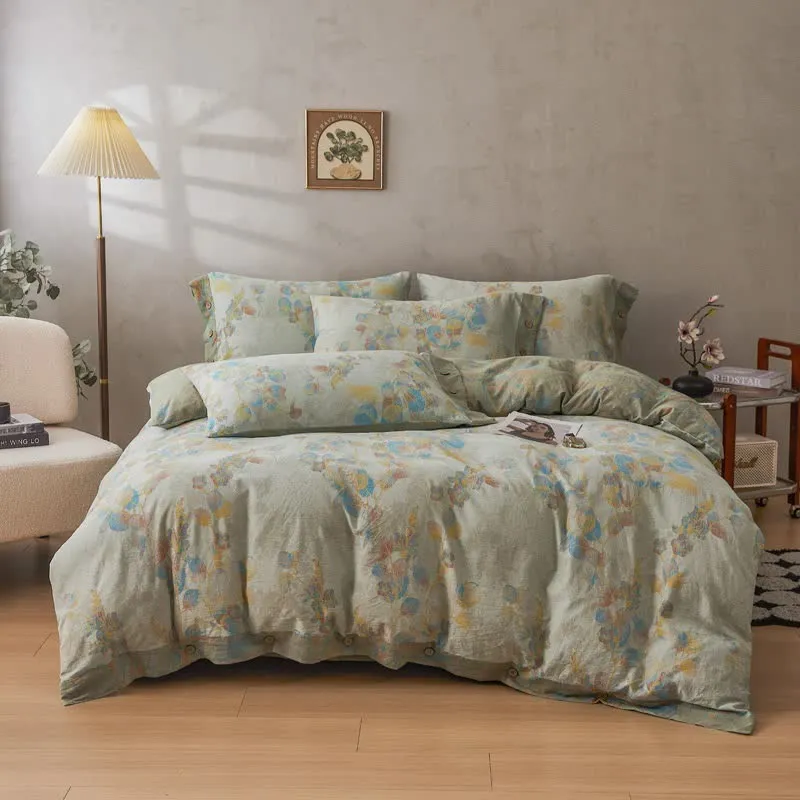 Set di biancheria da letto in cotone botanico Refresh (4 pezzi)