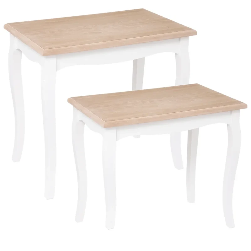Set 2 tavolini in legno