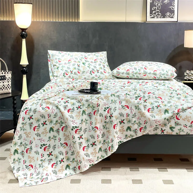 Christmas Festive Botanical Sheet Set