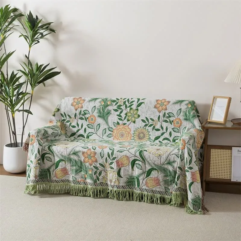 Coperta in garza di cotone floreale Ownkoti Refresh