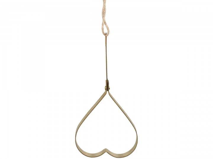Stampino per biscotti in ottone a forma di cuore-Chic Antique