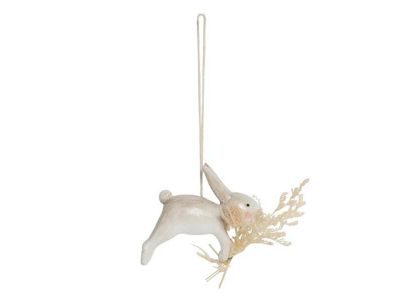 Coniglio con fiori-Chic Antique