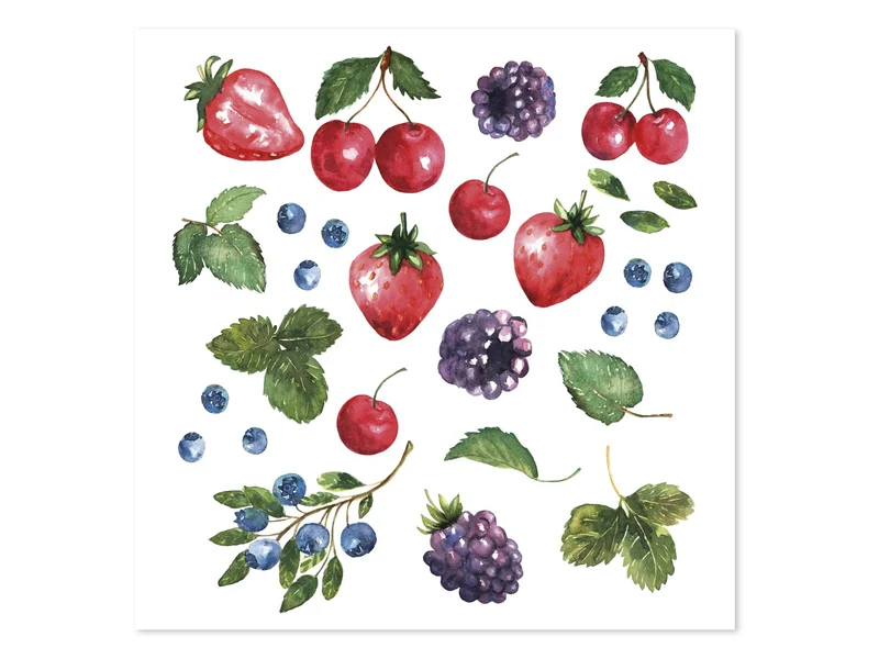 Tovaglioli di carta frutti di bosco-Chic Antique