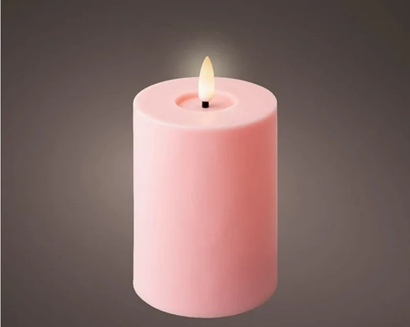 Candela a stoppino a LED in plastica stabile BO all'aperto