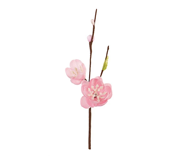 Pick fiore di pesco artificiale h 17 cm