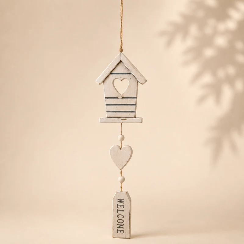 Decoro da Appendere in Legno – Welcome