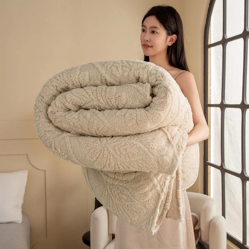 Coperta jacquard floreale vintage