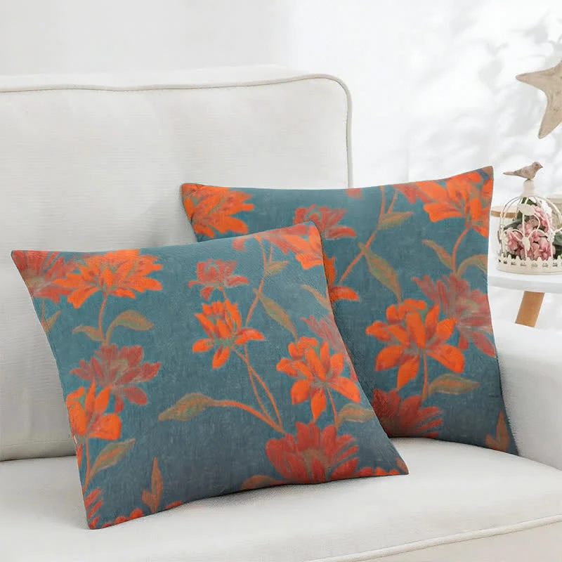 Federe quadrate in jacquard di cotone Lotus (2 pezzi)