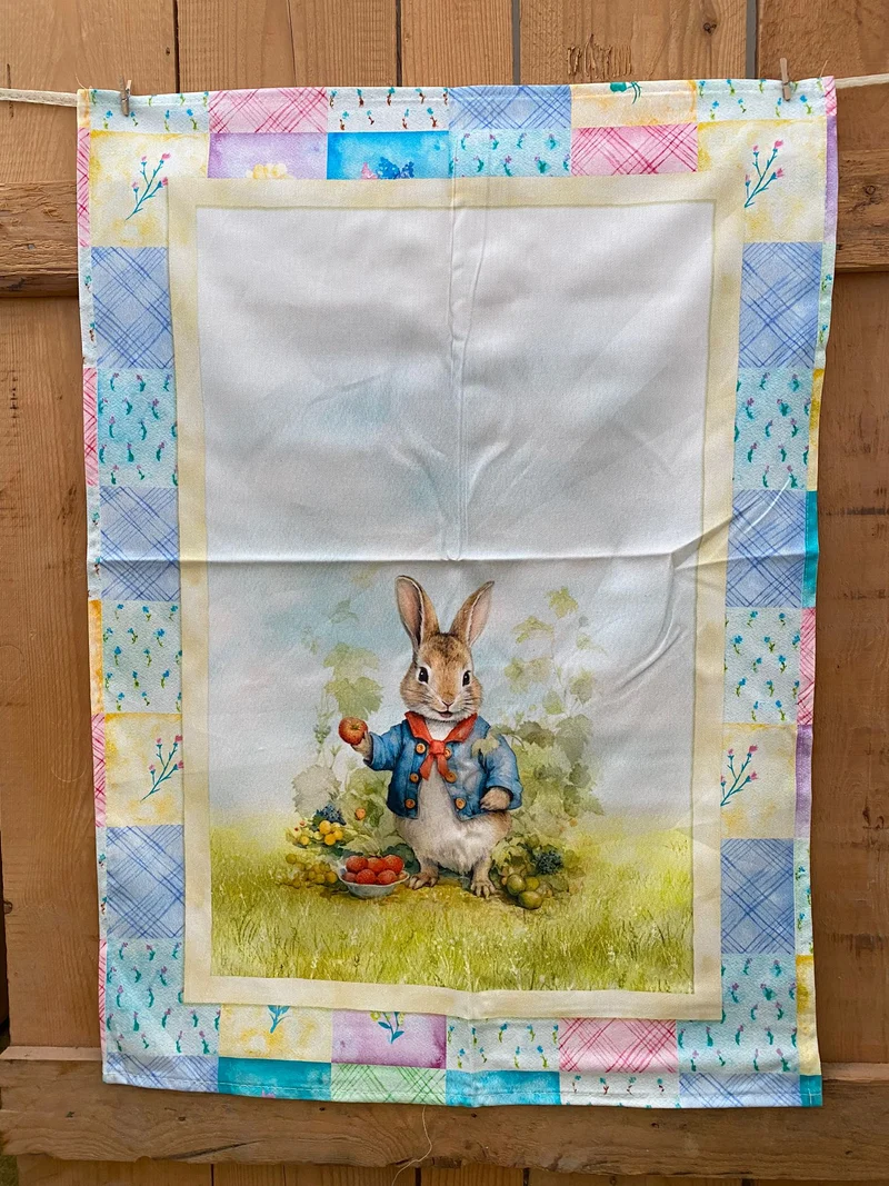 Strofinaccio in cotone pasquale 55x80cm