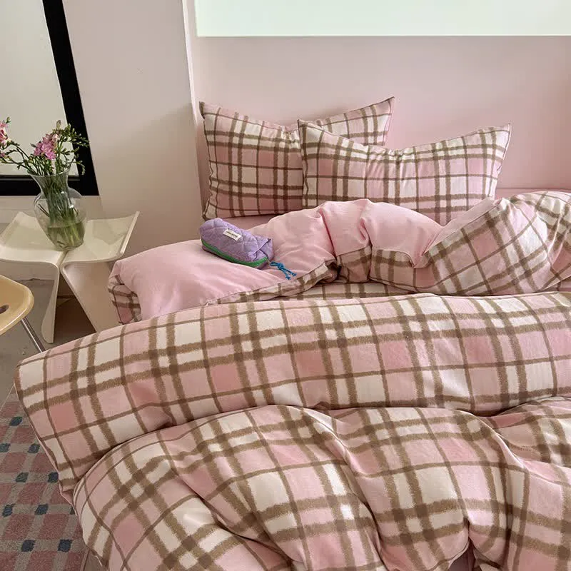 Set di biancheria da letto in garza di cotone dallo stile fresco