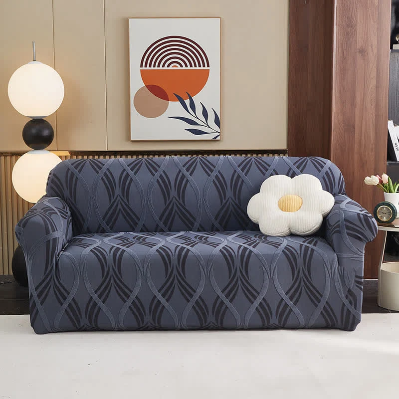 Copridivano antiscivolo elastico jacquard