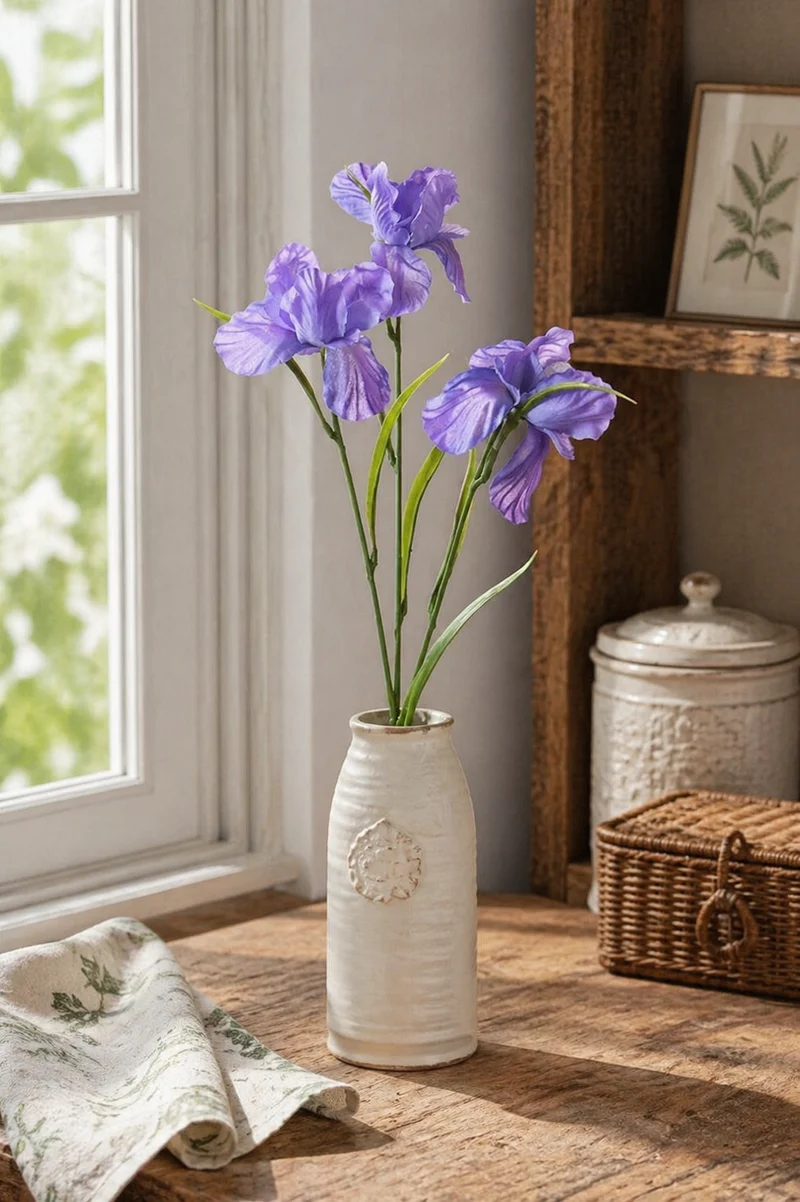 Stelo di iris artificiale 60 cm