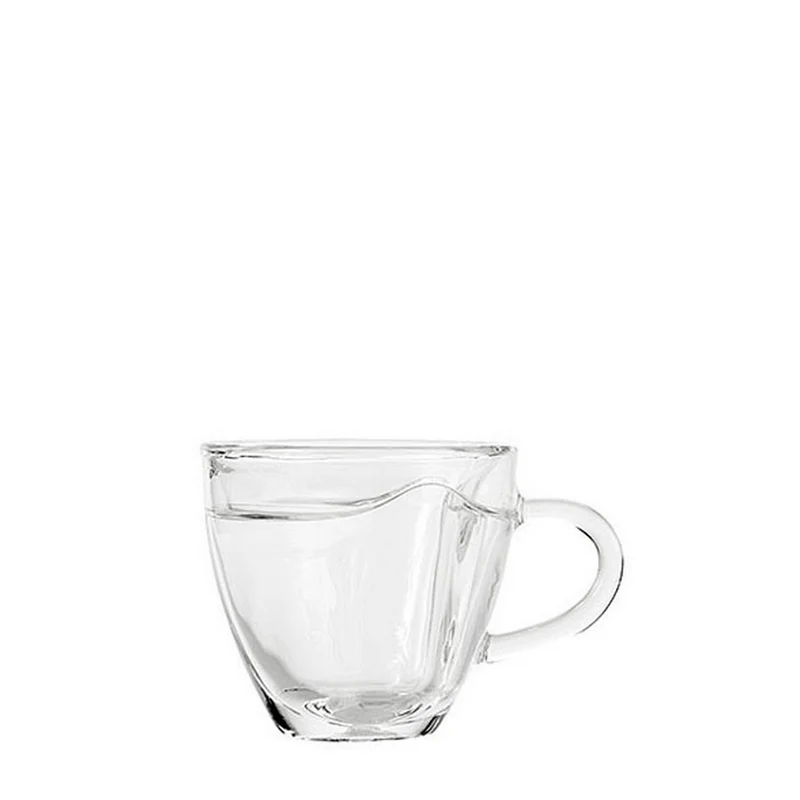 Tazza a forma di cuore in Vetro Borosilicato H7.5 Cm