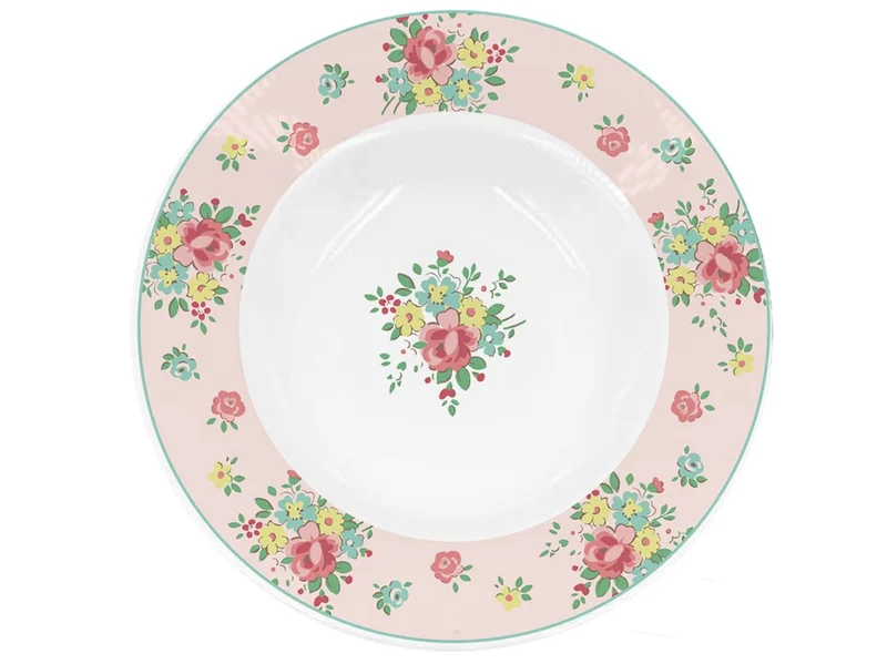 Piatto fondo in porcellana abby 22 cm isabelle rose