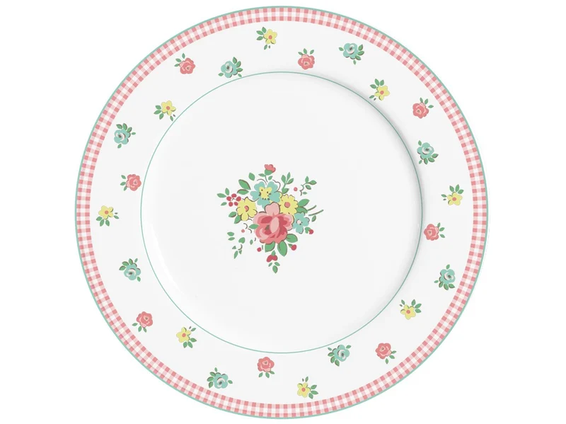Piatto piano in porcellana abby 23 cm isabelle rose
