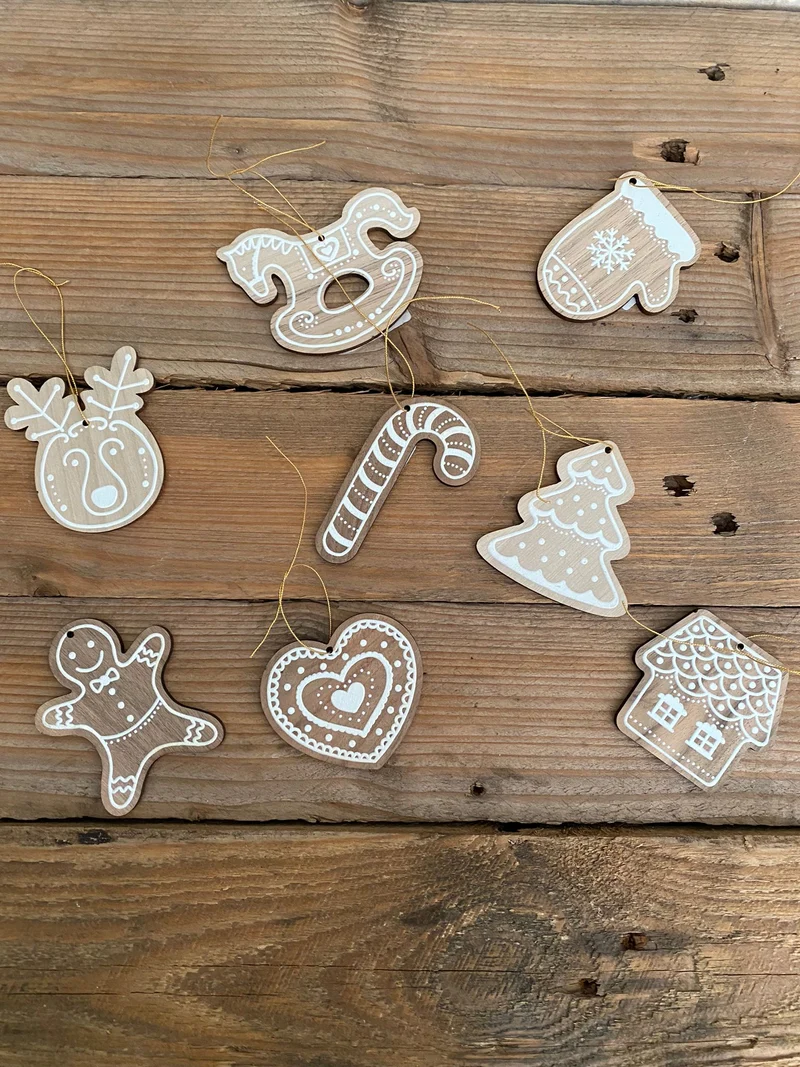 Decorazione natalizia d'appendere in legno