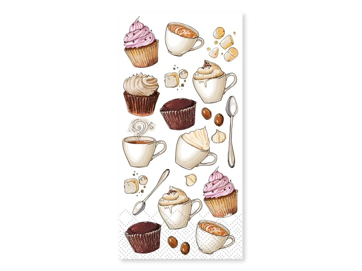 Tovaglioli Di Carta Con Motivo Dolcetti 16 Pezzi-Chic Antique