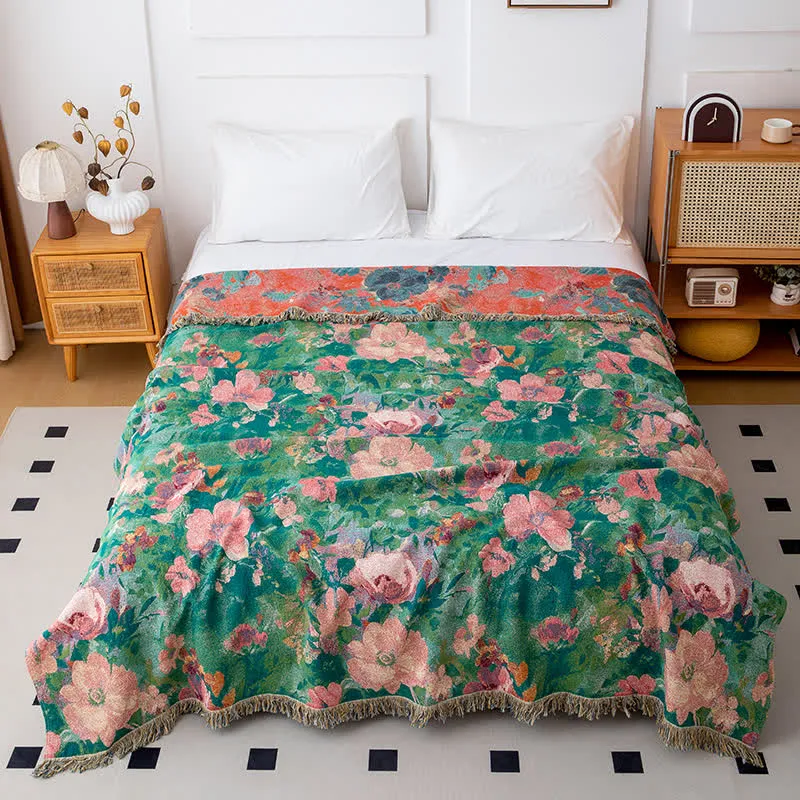 Trapunta con nappe in cotone naturale Botanical Art