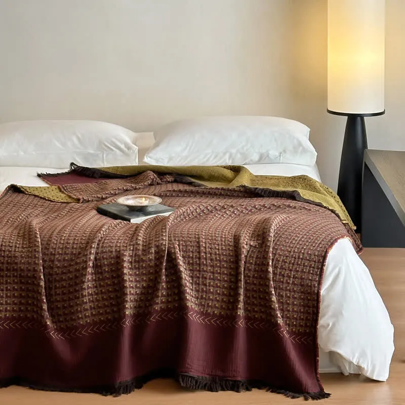 Coperta multiuso in jacquard di cotone vintage Ownkoti