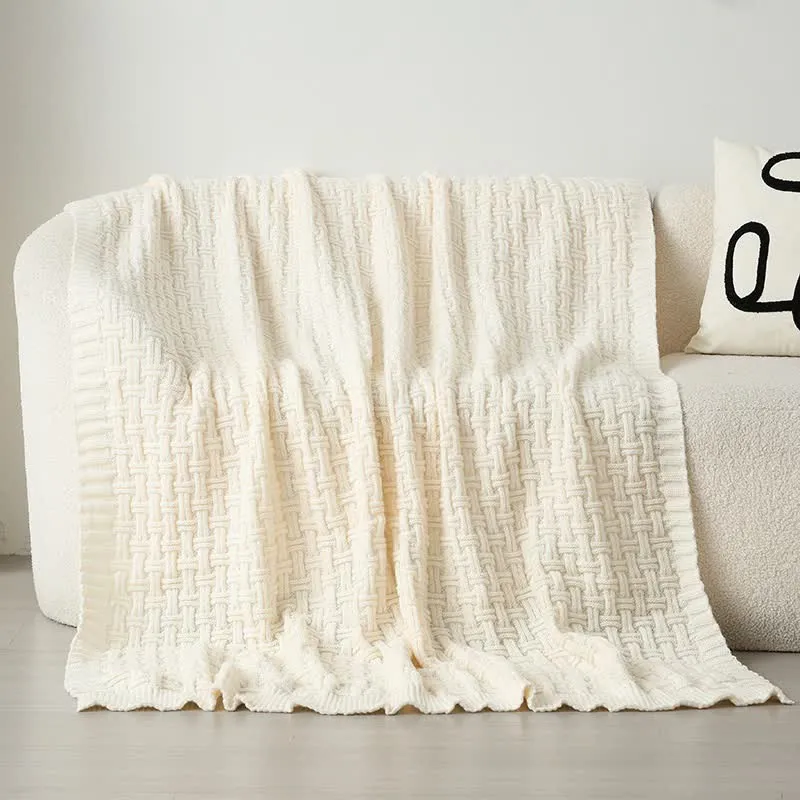 Coperta in maglia testurizzata con nodo solido Ownkoti