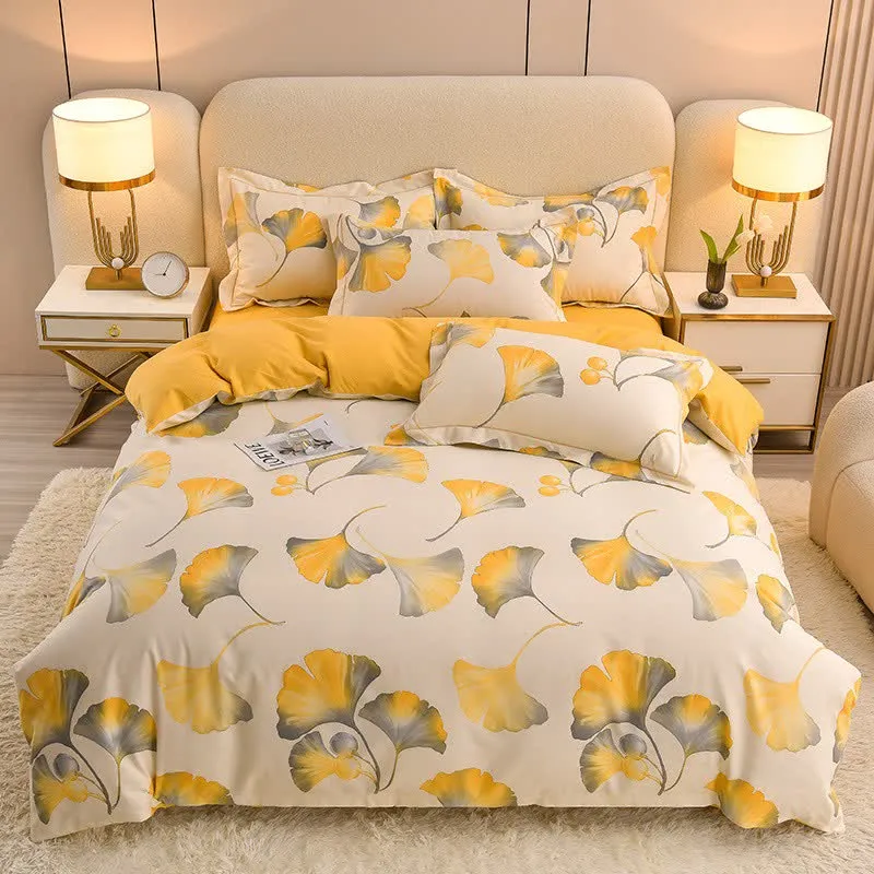Set di biancheria da letto in cotone Ginkgo Timeless Ownkoti (4 pezzi)