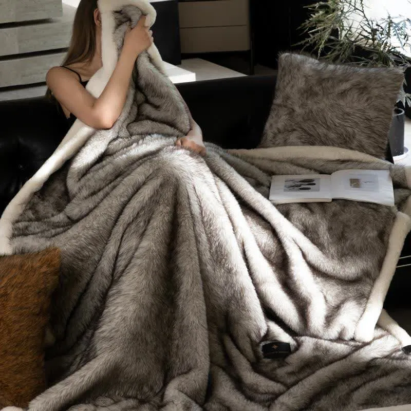 Coperta in pelliccia sintetica di lusso Ownkoti