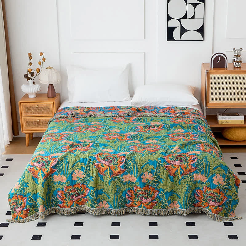 Trapunta con nappe in cotone naturale Poppy