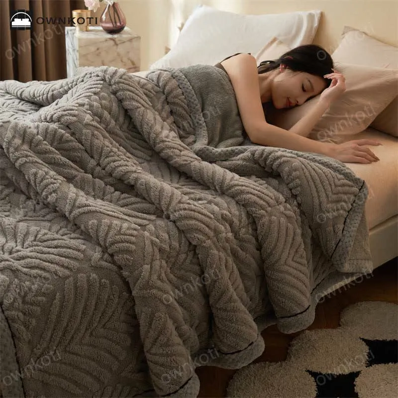 Coperta morbida in pile doppio semplice