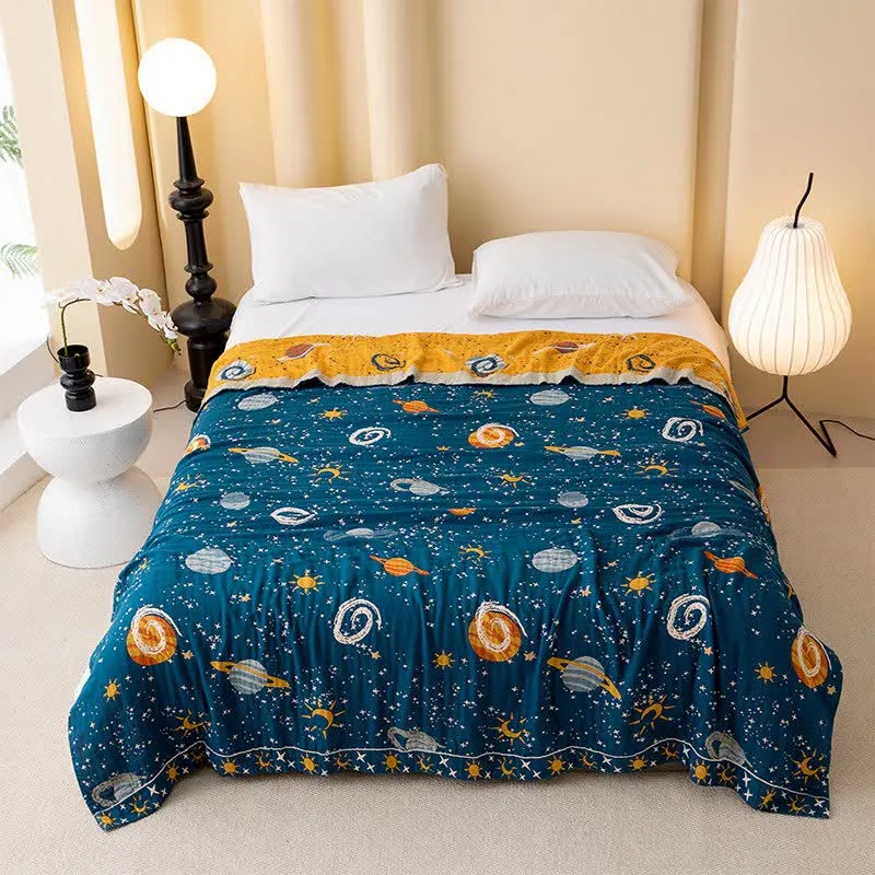 Trapunta reversibile in cotone Dreamy Galaxy