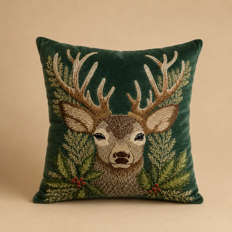 Cuscino cervo verde