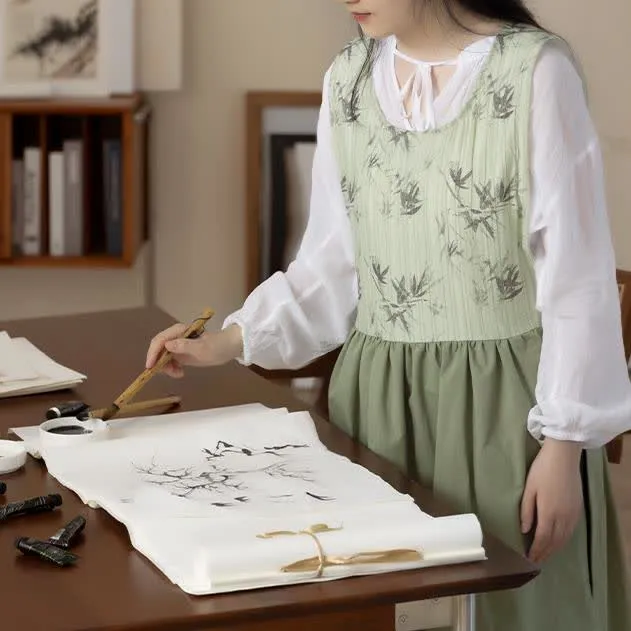 Camice da artista impermeabile in bambù pastorale