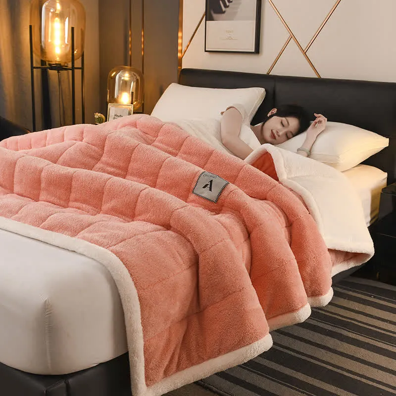 Coperta semplice in pile bifacciale