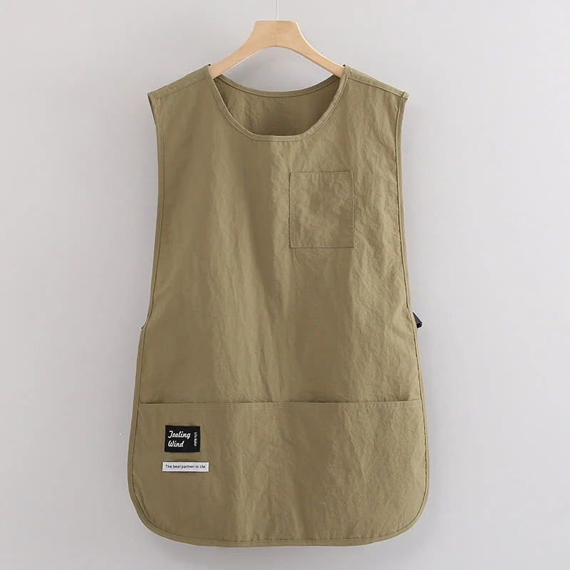 Gilet impermeabile in tinta unita