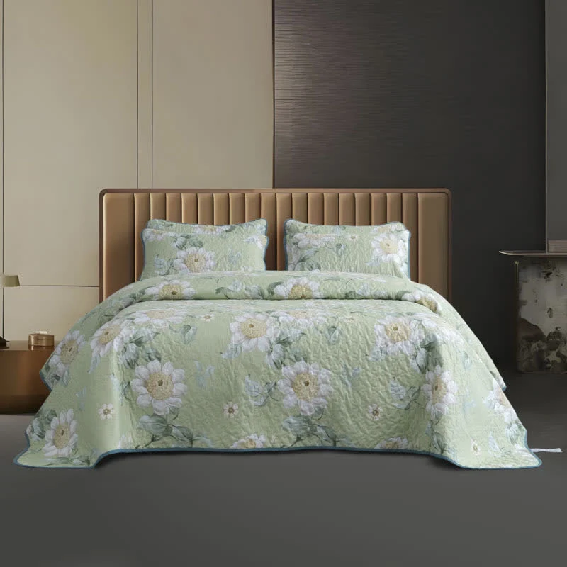 Set di biancheria da letto trapuntata floreale Refresh (3 pezzi)