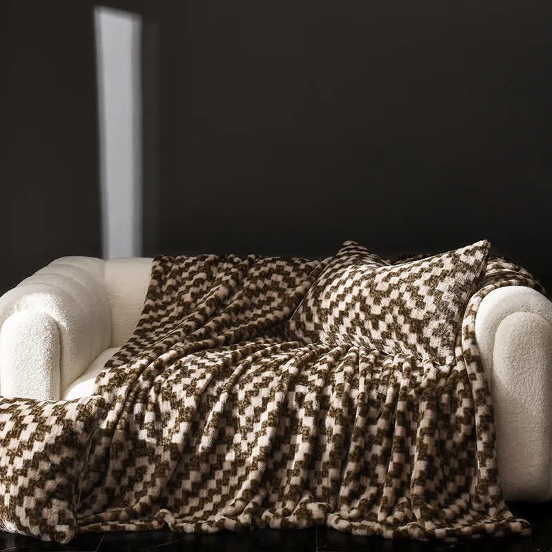 Coperta moderna, calda e morbida per divano