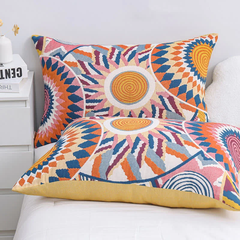 Federe in cotone con stampa sole nordico Ownkoti (2 pezzi)