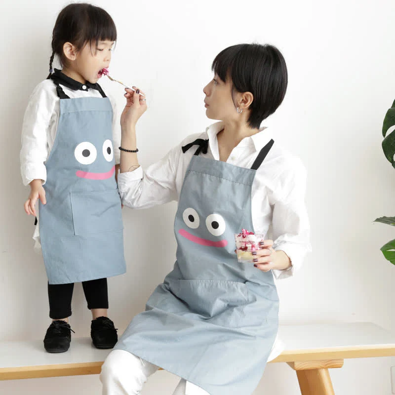 Grembiule impermeabile per genitori e figli in stile carino